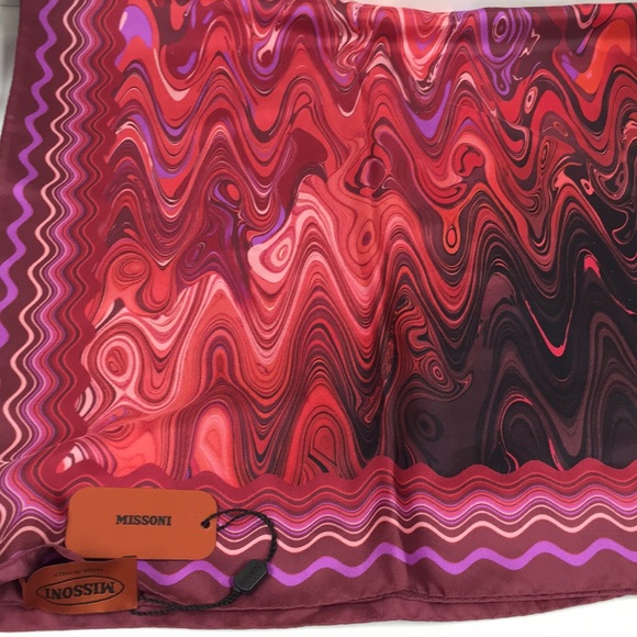 Missoni 💯 Silk Large Square Scarf New With Tags